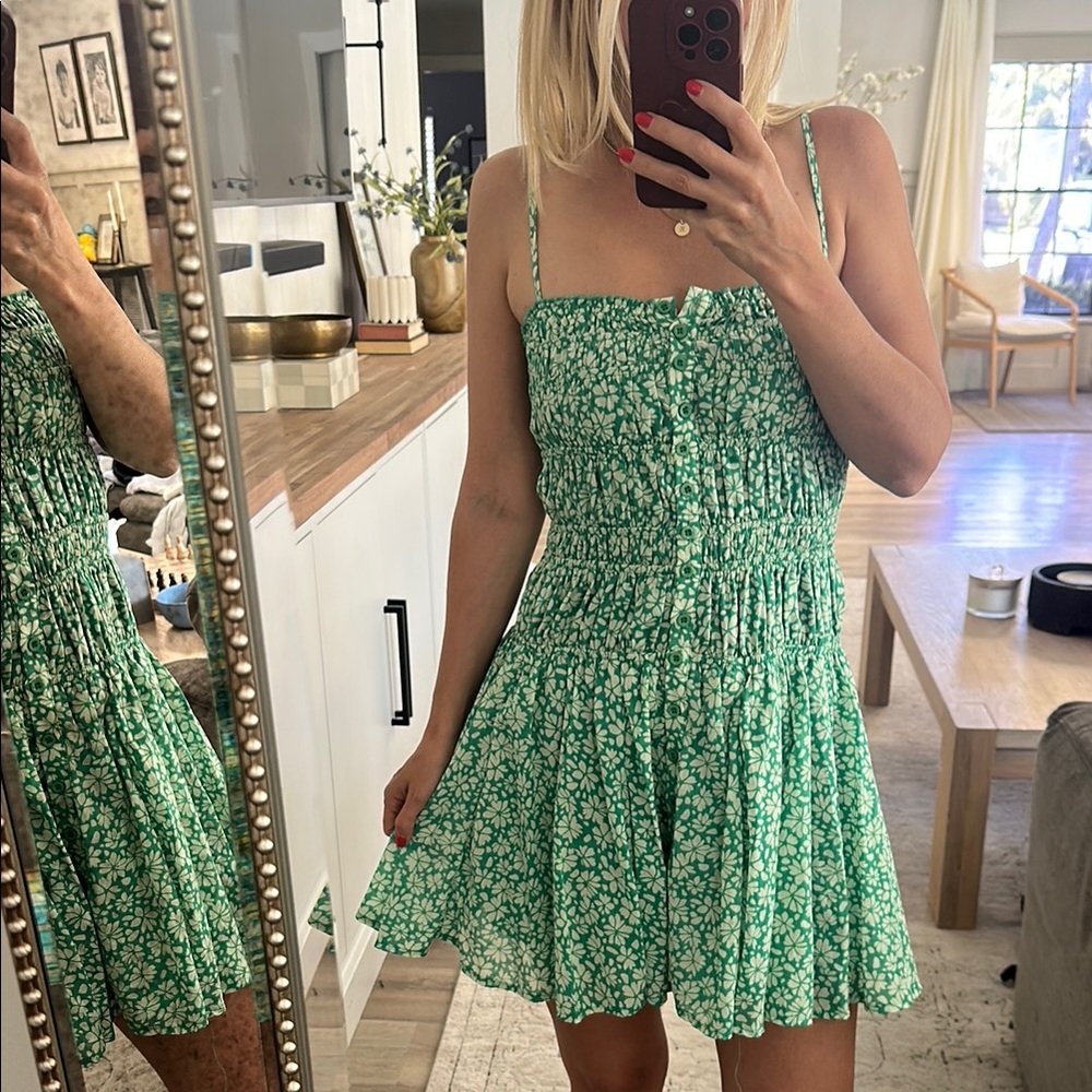 Floral Green Sundress